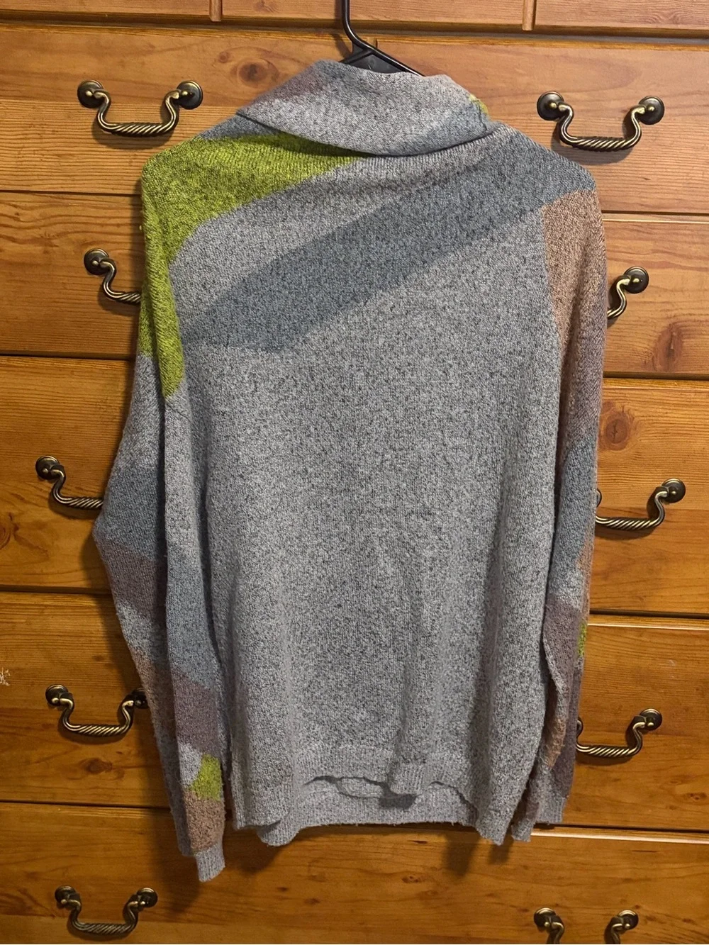 Prana Women's Cowl Neck Sweater in Gray, Olive, Taupe
